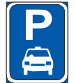 lane Parking reserved for taxis only road sign