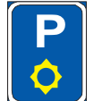 Parking is reserved for Police vehicle only road sign