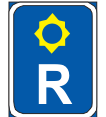 Portion of the public road is reserved for Police vehicle only road sign