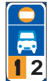 as a minibus stop for the minibuses of the organisation indicated road sign