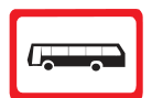 applicable for buses only road sign