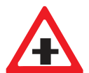 Road layout sign W102 official artwork