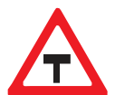 Road layout sign W104 official artwork