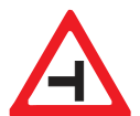 Road layout sign W107 official artwork