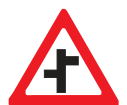 Staggered junction (Right-Left) road sign