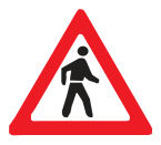 Symbolic sign W307 official artwork