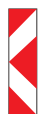 plate/Delineator plate road sign