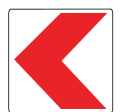 chevron (Single) road sign